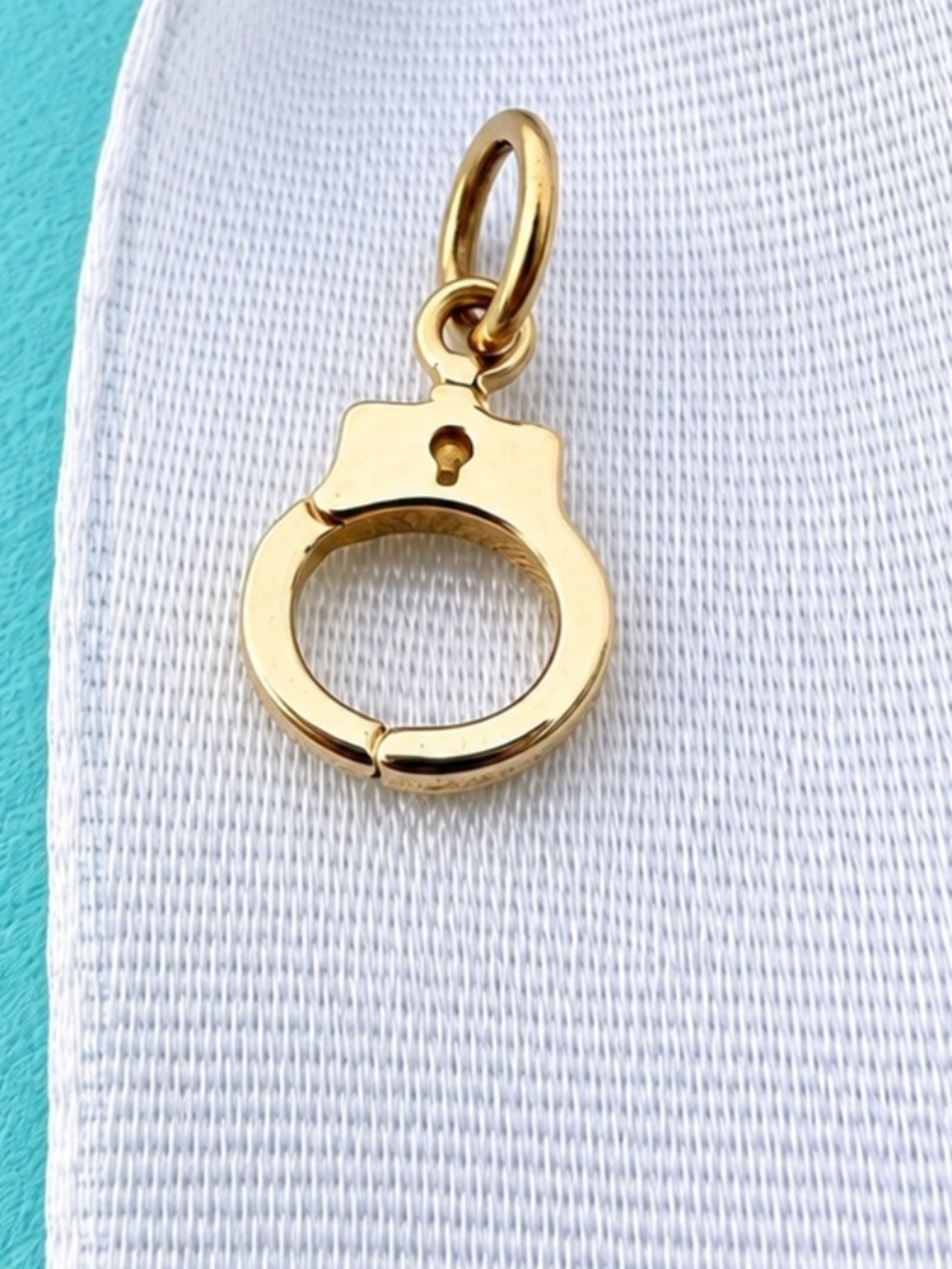 Tiffany & Co. 18k Yellow Gold Handcuff Charm Pendant